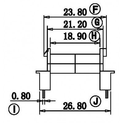 RH-EEL-1910B/EEL-19卧式 (5+5PIN)