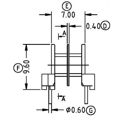 RH-EP-10/EP-10卧式双槽(4+4PIN)