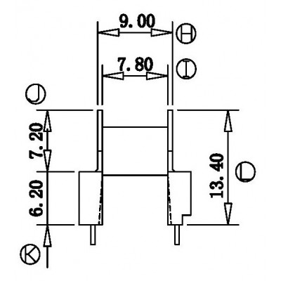 RH-EP-1301-1A/EP-13卧式 (5+5PIN)