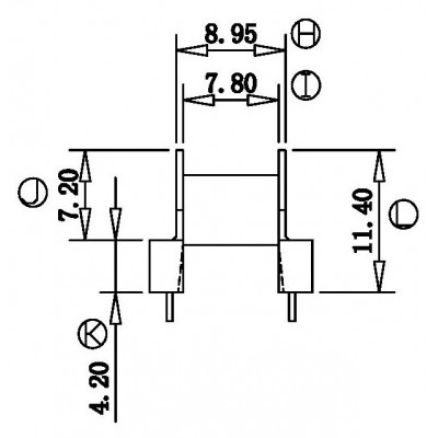 RH-EP-1301-1B/EP-13卧式 (5+5PIN)