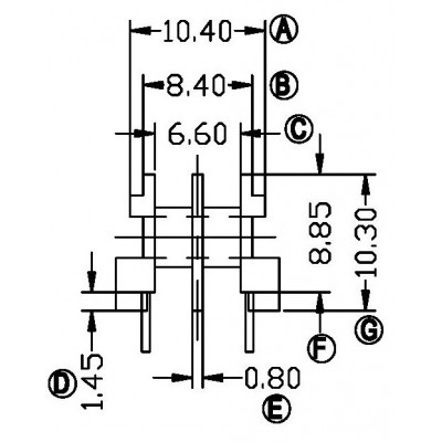 RH-UU-9.8-2/UU-9.8卧式 (2+2PIN)