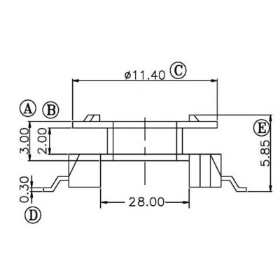 ST-ER-14.5/ER-14.5立式(5+5)PIN