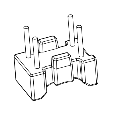 BASE-017立式2+2P