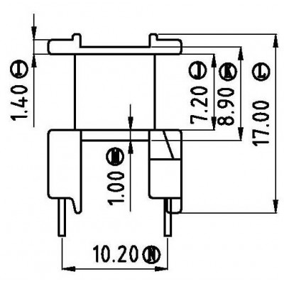 EE-1307/EE-13立式(2+2PIN)