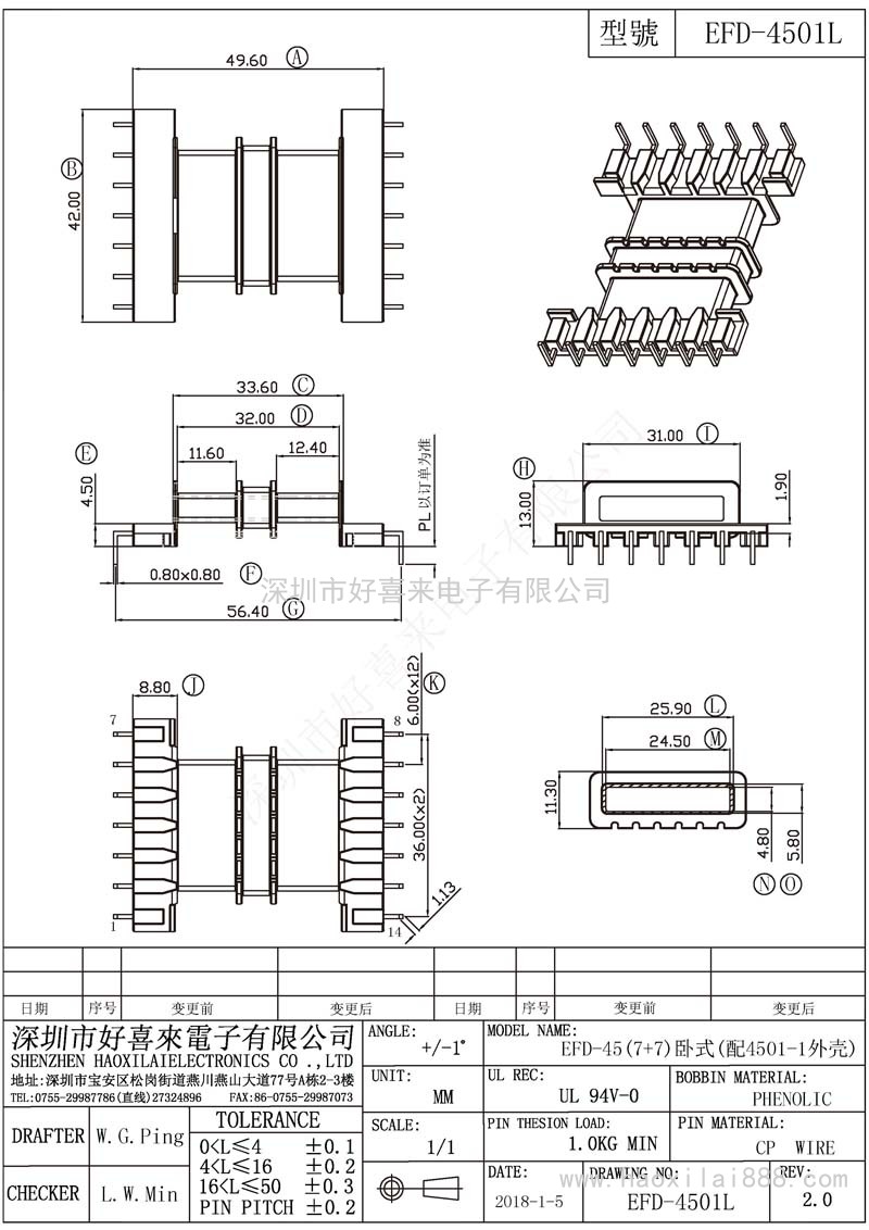 EFD4501L/EFD45(7+7)卧式