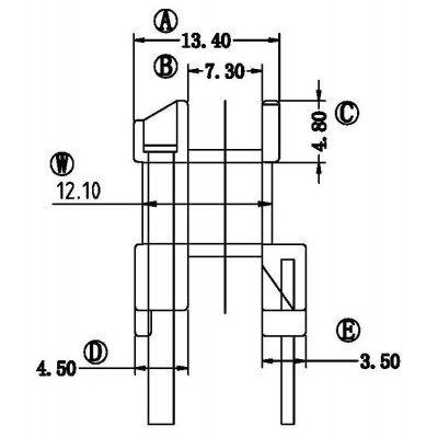 EE-1904/EE-19卧式(2+2PIN)