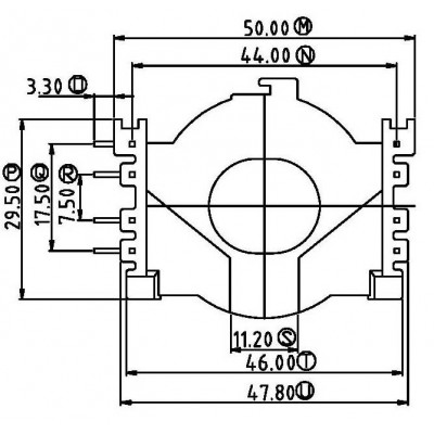 POT-5404/POT-54立式(4+3PIN)