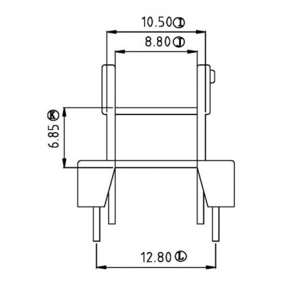 EE-1903/EE-19卧式(4+4PIN)