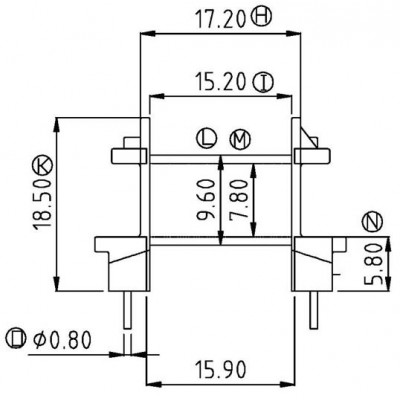 EF-2501-1/EF-25卧式(5+5PIN)