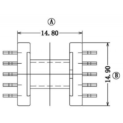 EFD-15003-1/EFD-15卧式(5+5PIN) SMD