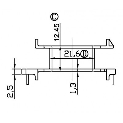 Y-4101/EQ41立式(6+2PIN)