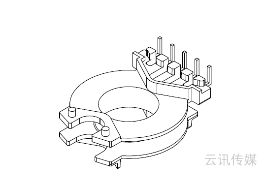 CV-4001 CV40立式单边5PIN  方针L脚  有外壳