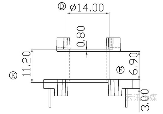 YX-PQ2618/PQ26立式(6+6)PIN图1