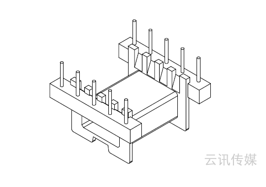 EFD-2505 卧式5+5薄针座EFD2502图1