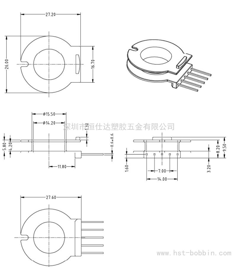 POT-3301/POT33立式(5PIN)