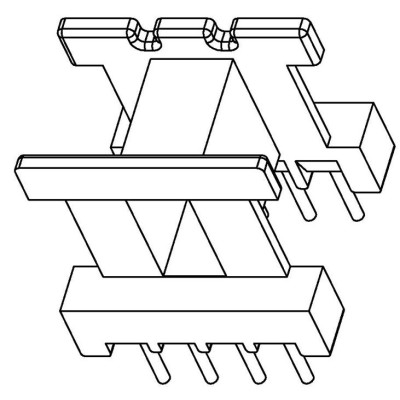 EE-1302-1/EE13卧式(4+4PIN)