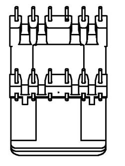 HT-EI-4103/EI41卧式(6+6PIN)