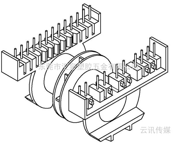 HQ-ETD-59/ETD59卧式(13+9PIN)