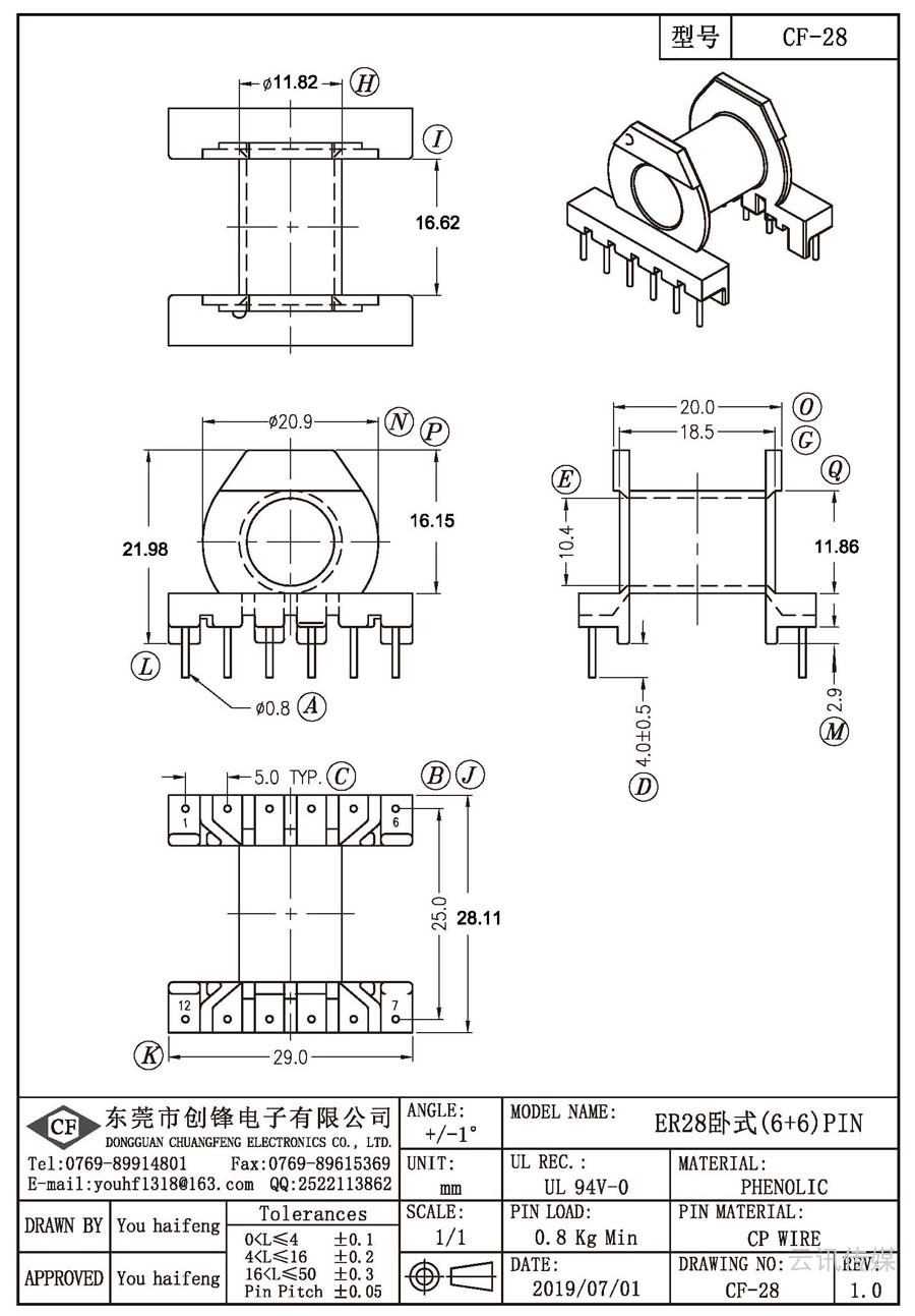 CF-28/ER28卧式(6+6)PIN