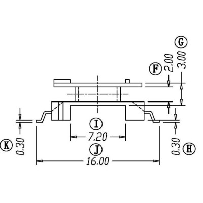 ER-14.5/ER14.5立式(5+5PIN)海鸥脚