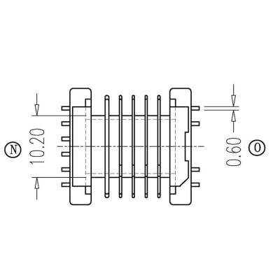 EPC-1902-1/EPC19卧式(6+6PIN)六槽L脚
