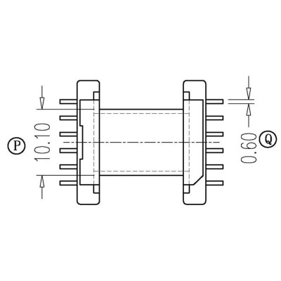 EPC-1901/EPC19卧式(6+6PIN)海鸥脚