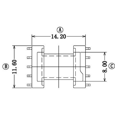 EPC-1301-4/EPC13卧式(5+5PIN)L脚