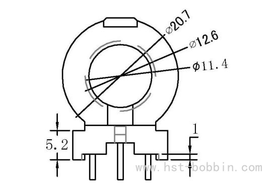 QPR-24/QPR24卧式(3+3PIN)图1