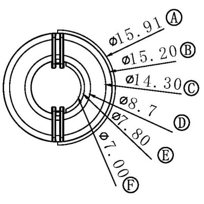 XWC-CASE-14 CASE14X9X5磁环白壳