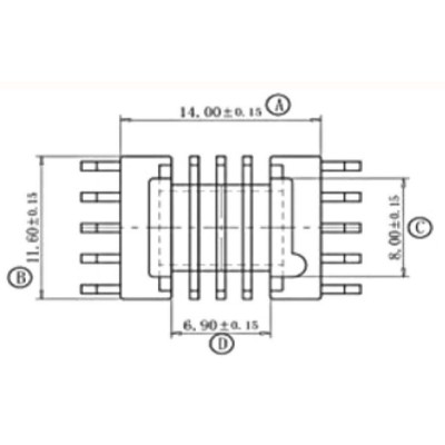 XWC-EPC-13/EPC13卧式四槽(5+5)P海鸥脚