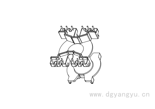 Y-3505-1 PQ3535立式6+6加安规档边图2