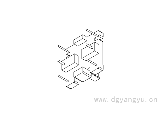 Y-B019 -1 UC19C BASE4+2外PIN图2