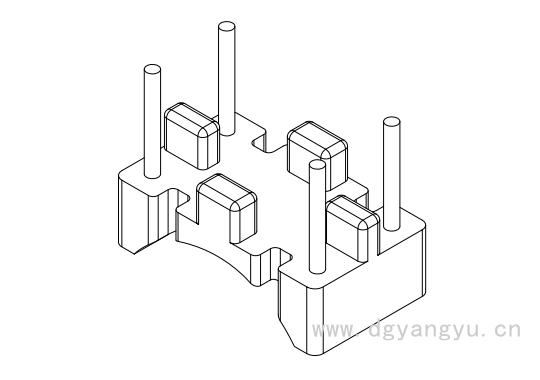 Y-B037-1 9X5X3 BASE 2+2P图2