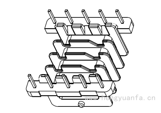 EFD-2516卧式(5+5)PIN-四槽