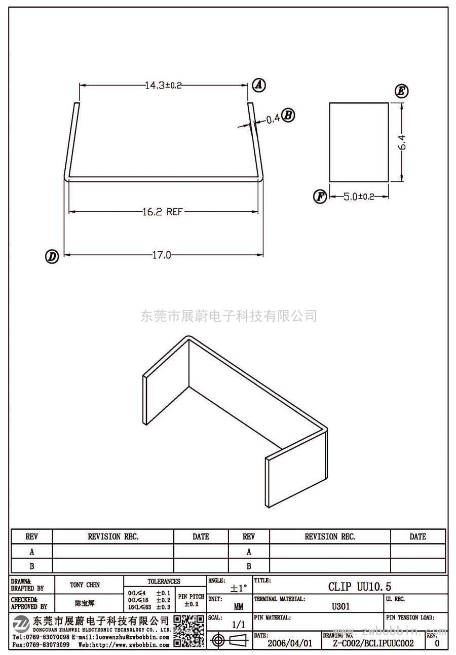 Z-C002/CLIP UU9.8