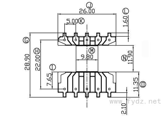 EC-2521/EC25卧式(5+5PIN)