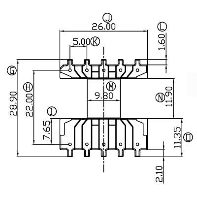 EC-2521/EC25卧式(5+5PIN)