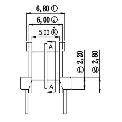 EE-8.3-3/EE8.卧式(2+2PIN)