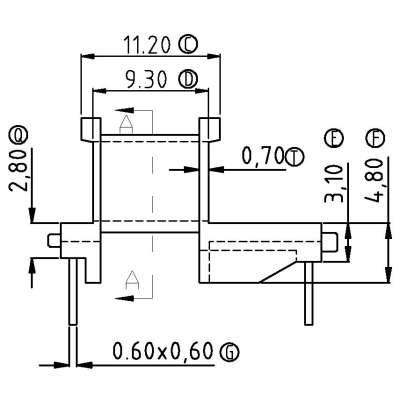 EE-1308/EE13卧式(5+3PIN)