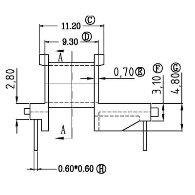 EE-1309/EE13卧式(5+4PIN)