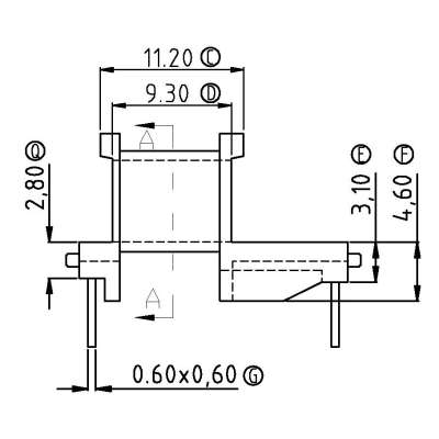 EE-1309-1/EE13卧式(5+4PIN)