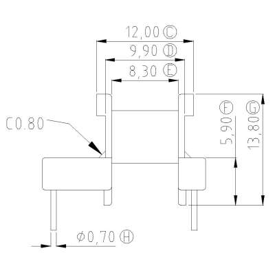 EE-1608-3/EE16卧式(5+5PIN)