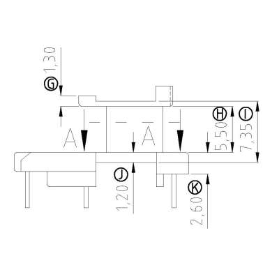 EI-1316/EI13立式(5+2+2PIN)