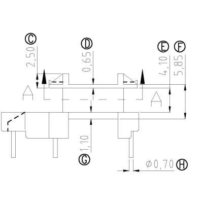 EI-1601/EI16立式(5+1+2PIN)