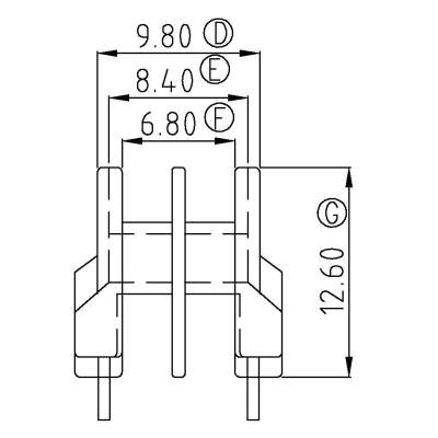 UU-9.8-3/UU9.8卧式(2+2PIN)