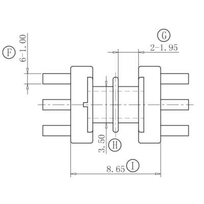 ED-0801/ED8卧式(3+3PIN)