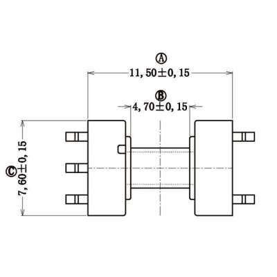 ED-0801-2/ED8卧式(3+3PIN)