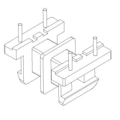 JS-1205/EE12卧式双槽(2+2PIN)