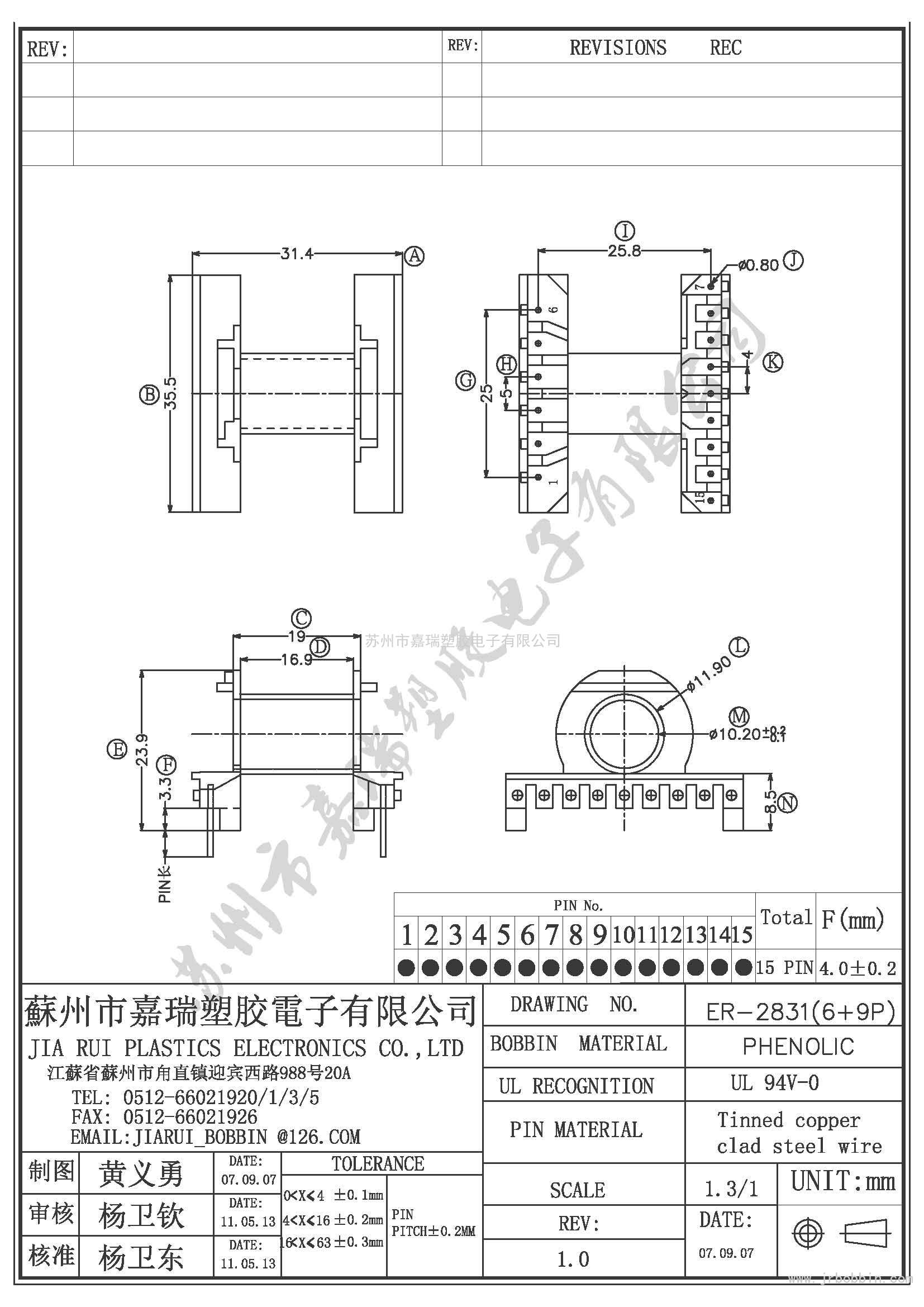 ER28（6+6)P卧式单槽ER-2831