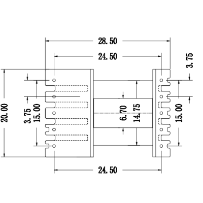 EE-2213-2立式5+5P 单边加宽